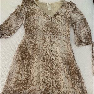 Snake skinned dress!